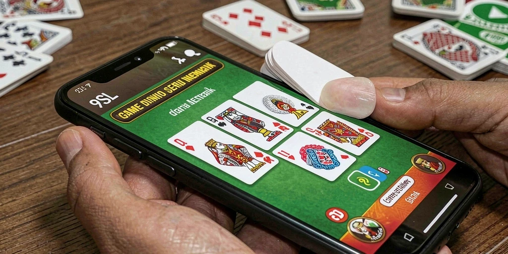 Tampilan gameplay seru dari aplikasi 9SL Domino.