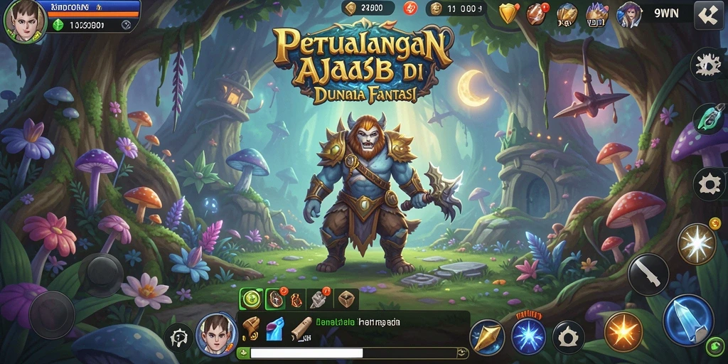 Gameplay mengasyikkan dari 9WIN dalam lingkungan petualangan yang memukau.