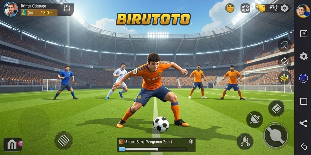 Tampilan seru dari permainan olahraga BIRUTOTO yang mengasyikkan.