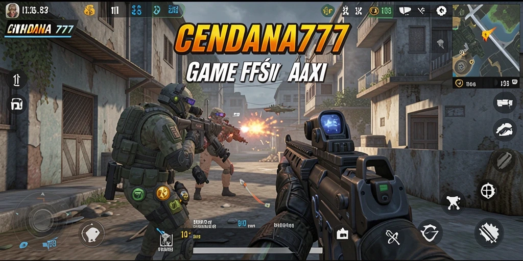 Tampilan gameplay CENDANA777 yang mendebarkan dalam aksi tembak-menembak.