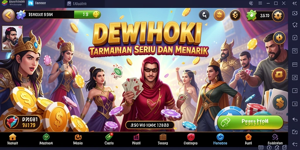Tampilan gameplay DEWIHOKI yang menarik dan penuh aksi.