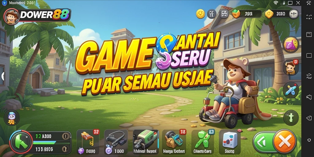 Tampilan menarik dari DOWER88 yang menghibur dalam gameplay Casual.