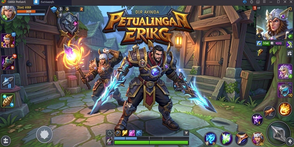 Screenshot G668 menampilkan aksi pertarungan yang mendebarkan dalam dunia ARPG.