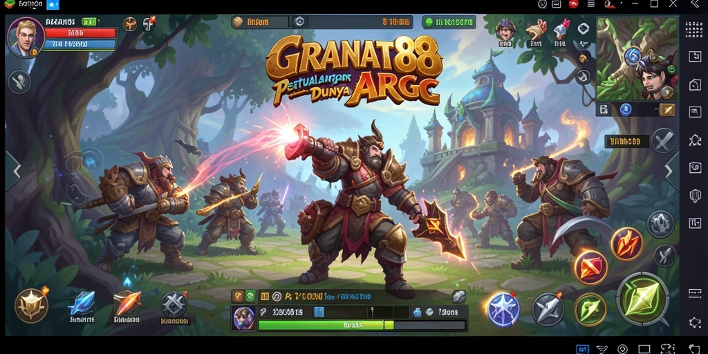 Tangkapan layar menampilkan aksi seru dari gameplay ARPG GRANAT88.