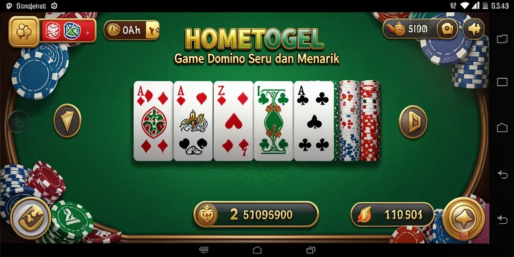 Gameplay menarik dalam HOMETOGEL yang penuh tantangan dan seru.