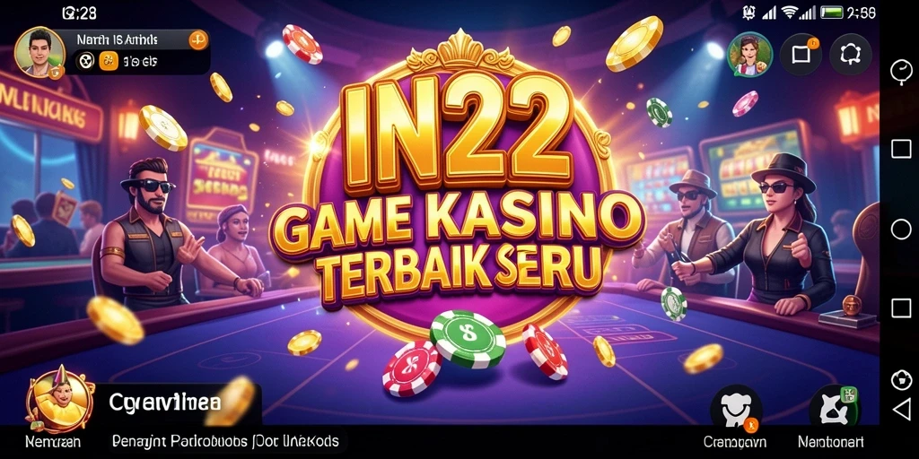 Tampilan memukau dari gameplay Kasino di IN22.