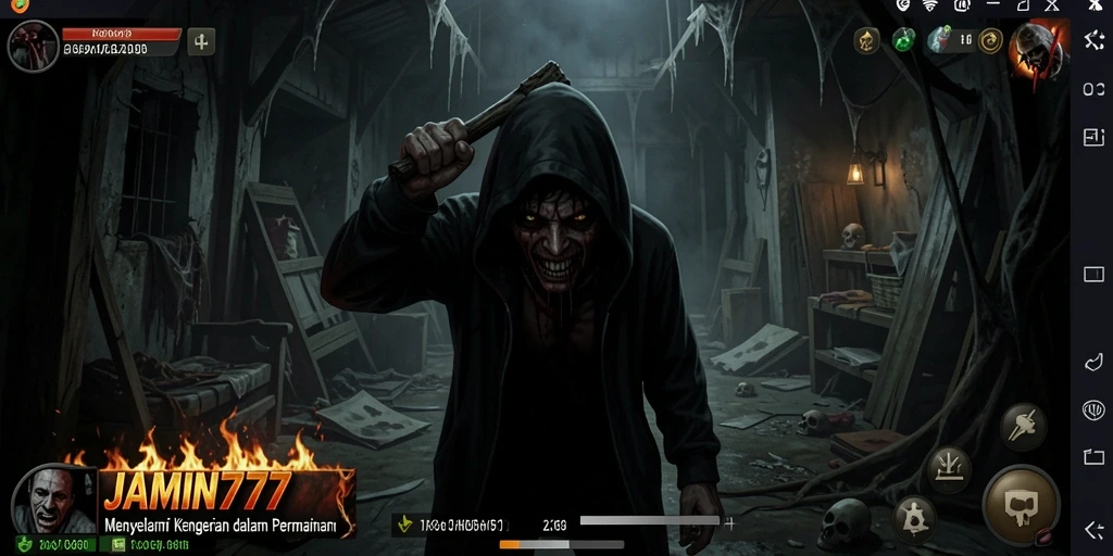 Tampilan gameplay menakutkan dari JAMIN777 yang memikat.