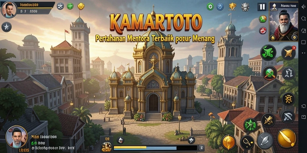 Screenshot KAMARTOTO menampilkan aksi seru gameplay Tower Defense.