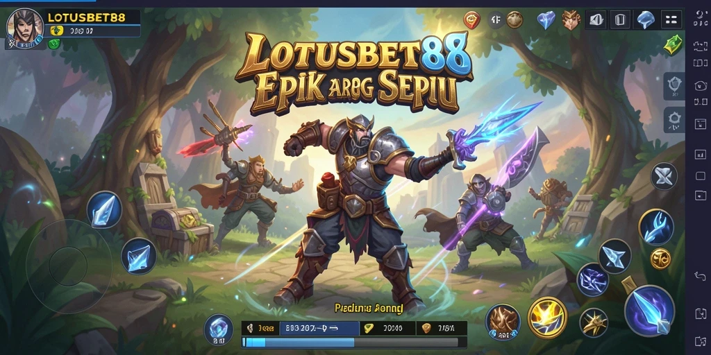 Screenshot utama LOTUSBET88 menampilkan petualangan seru dalam dunia RPG.