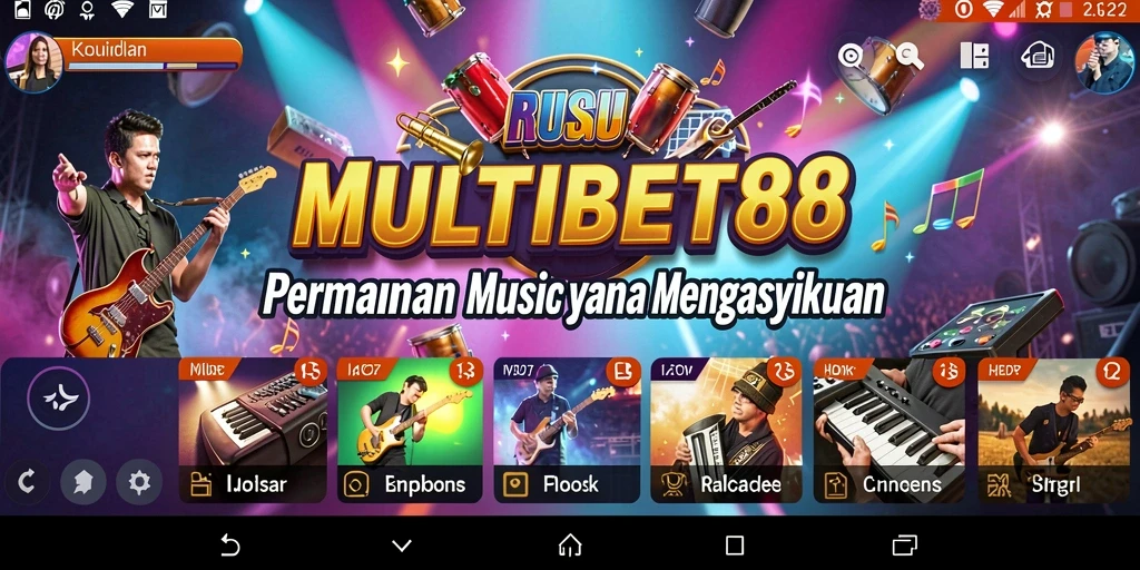 Tampilan gameplay MULTIBET88 dengan fitur karaoke yang menarik.