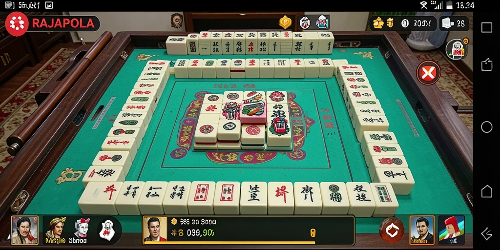 Tampilan gameplay Mahjong yang seru dan mengasyikkan di RAJAPOLA.