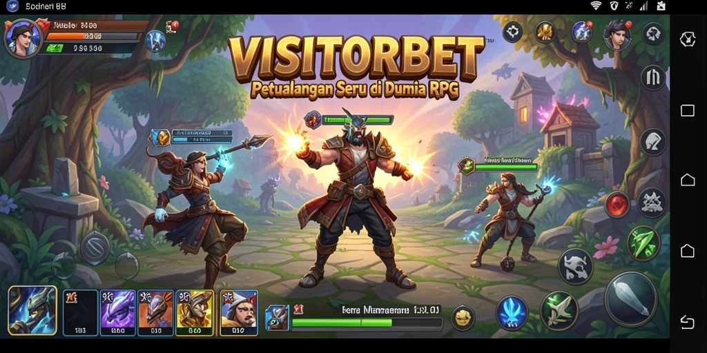Tampilan gameplay RPG yang epik dan menarik dari VISITORBET.