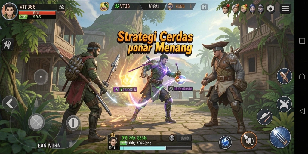 Tampilan gameplay VT38 yang mendebarkan dan penuh strategi.