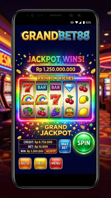 Tangkapan layar aplikasi grandbet88 dengan tampilan antarmuka terbaru.